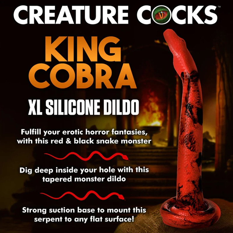 Dildo de Silicona King Cobra XL 45 cm