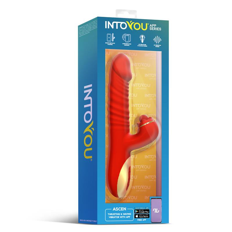 Ascen Vibrador con Thrusting y Waving con App