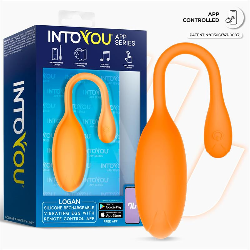 Logan Huevo Vibrador con App Naranja