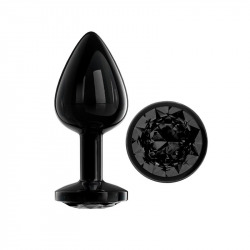 Blackgem Plug Anal con Joya Negra Talla M